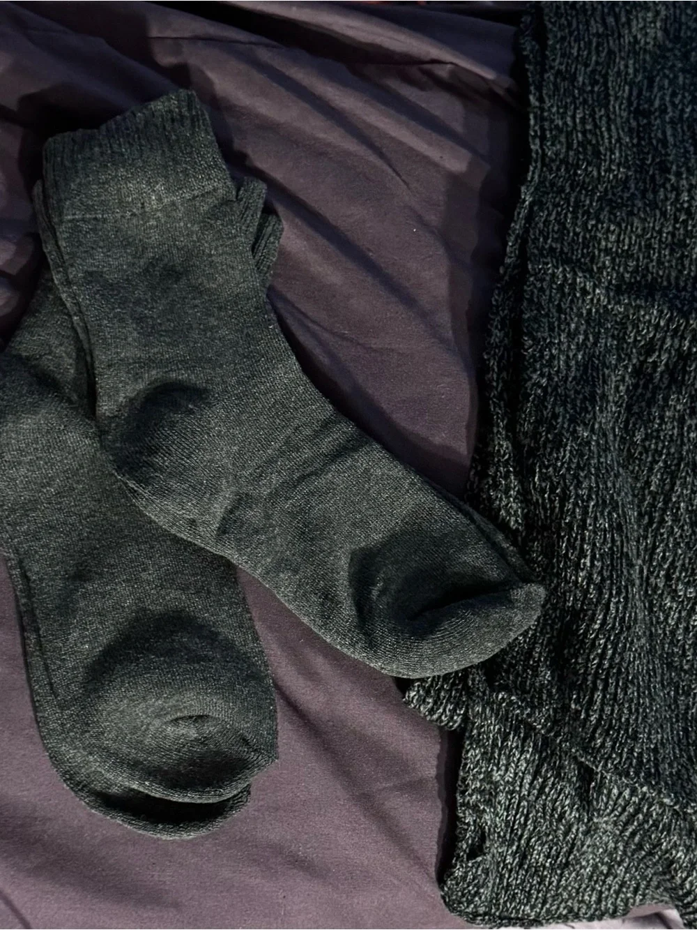 Winter Set Women’s Scarf,Gloves Earmuffs & 2 pairs of Grey Socks Set